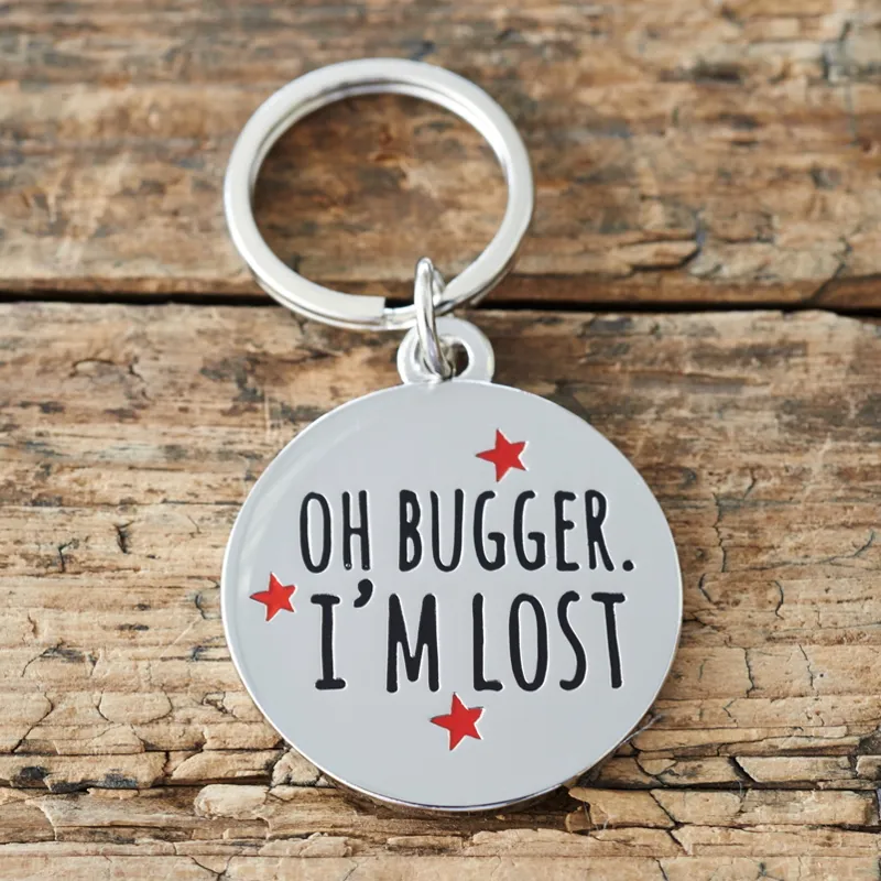 Sweet William Mischievous Mutts Pet Collar - Oh Bugger Im Lost